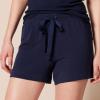 imageAmazon Essentials Womens Lightweight Breathable Lounge Terry Pajama Shorts with Elastic Waist DrawstringNavy