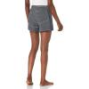 imageAmazon Essentials Womens Lightweight Breathable Lounge Terry Pajama Shorts with Elastic Waist DrawstringNavy White Mini Stripe