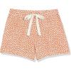 imageAmazon Essentials Womens Lightweight Breathable Lounge Terry Pajama Shorts with Elastic Waist DrawstringTan White Hearts Print