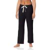 imageAmazon Essentials Womens Lightweight Lounge Terry Pajama Pant with DrawstringBlack