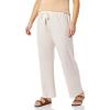 imageAmazon Essentials Womens Lightweight Lounge Terry Pajama Pant with DrawstringIvory Zebra Stripe
