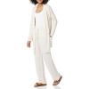 imageAmazon Essentials Womens Lightweight Lounge Terry Pajama Pant with DrawstringIvory Zebra Stripe