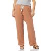 imageAmazon Essentials Womens Lightweight Lounge Terry Pajama Pant with DrawstringLight Caramel