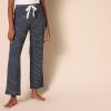 imageAmazon Essentials Womens Lightweight Lounge Terry Pajama Pant with DrawstringNavy White Mini Stripe