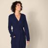 imageAmazon Essentials Womens Lightweight Waffle FullLength Bath Robe with Pockets Available in Plus Size Navy XLarge