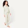 imageAmazon Essentials Womens Long Sleeve Cotton Modal Pajama Set Loungewear with FullLength BottomBeige