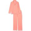 imageAmazon Essentials Womens Long Sleeve Cotton Modal Pajama Set Loungewear with FullLength BottomCoral Pink