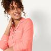 imageAmazon Essentials Womens Long Sleeve Cotton Modal Pajama Set Loungewear with FullLength BottomCoral Pink