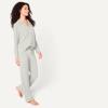 imageAmazon Essentials Womens Long Sleeve Cotton Modal Pajama Set Loungewear with FullLength BottomGrey Heather