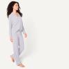 imageAmazon Essentials Womens Long Sleeve Cotton Modal Pajama Set Loungewear with FullLength BottomLilac