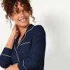 imageAmazon Essentials Womens Long Sleeve Cotton Modal Pajama Set Loungewear with FullLength BottomNavy