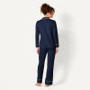 imageAmazon Essentials Womens Long Sleeve Cotton Modal Pajama Set Loungewear with FullLength BottomNavy