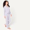 imageAmazon Essentials Womens Long Sleeve Cotton Modal Pajama Set Loungewear with FullLength BottomPale Blue
