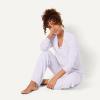 imageAmazon Essentials Womens Long Sleeve Cotton Modal Pajama Set Loungewear with FullLength BottomPale Blue