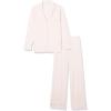 imageAmazon Essentials Womens Long Sleeve Cotton Modal Pajama Set Loungewear with FullLength BottomPale Pink