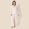 imageAmazon Essentials Womens Long Sleeve Cotton Modal Pajama Set Loungewear with FullLength BottomSilhouette Floral Outline
