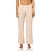 imageAmazon Essentials Womens Long Sleeve Cotton Modal Pajama Set Loungewear with FullLength BottomSilhouette Floral Outline