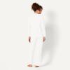 imageAmazon Essentials Womens Long Sleeve Cotton Modal Pajama Set Loungewear with FullLength BottomWhite