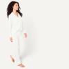 imageAmazon Essentials Womens Long Sleeve Cotton Modal Pajama Set Loungewear with FullLength BottomWhite