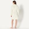 imageAmazon Essentials Womens MidLength Plush Bath Robe Loungewear Available in Plus SizeCream