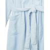 imageAmazon Essentials Womens MidLength Plush Bath Robe Loungewear Available in Plus SizeLight Blue