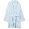 imageAmazon Essentials Womens MidLength Plush Bath Robe Loungewear Available in Plus SizeLight Blue