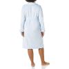 imageAmazon Essentials Womens MidLength Plush Bath Robe Loungewear Available in Plus SizeLight Blue