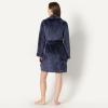imageAmazon Essentials Womens MidLength Plush Bath Robe Loungewear Available in Plus SizeNavy