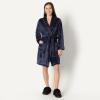 imageAmazon Essentials Womens MidLength Plush Bath Robe Loungewear Available in Plus SizeNavy