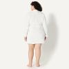 imageAmazon Essentials Womens MidLength Plush Bath Robe Loungewear Available in Plus SizeWhite