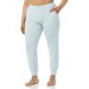 imageAmazon Essentials Womens Pajama Pants Lightweight Knit Jersey JoggerLight Blue Rose Leopard