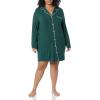 imageAmazon Essentials Womens Piped Nightshirt Available in Plus SizeForest Green