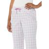 imageAmazon Essentials Womens Poplin Pajama Pants with Drawstring Elastic WaistBlue Dusty Purple Gingham