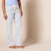 imageAmazon Essentials Womens Poplin Pajama Pants with Drawstring Elastic WaistBlue Floral