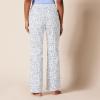 imageAmazon Essentials Womens Poplin Pajama Pants with Drawstring Elastic WaistBlue Floral