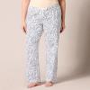 imageAmazon Essentials Womens Poplin Pajama Pants with Drawstring Elastic WaistBlue Floral