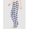 imageAmazon Essentials Womens Poplin Pajama Pants with Drawstring Elastic WaistBlue Plaid
