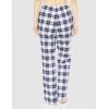 imageAmazon Essentials Womens Poplin Pajama Pants with Drawstring Elastic WaistBlue Plaid
