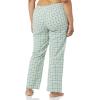 imageAmazon Essentials Womens Poplin Pajama Pants with Drawstring Elastic WaistBlue Sage Green Gingham