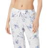 imageAmazon Essentials Womens Poplin Pajama Pants with Drawstring Elastic WaistBlue White Floral