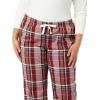 imageAmazon Essentials Womens Poplin Pajama Pants with Drawstring Elastic WaistBurgundy Rust Mix Plaid