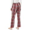 imageAmazon Essentials Womens Poplin Pajama Pants with Drawstring Elastic WaistBurgundy Rust Mix Plaid