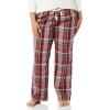 imageAmazon Essentials Womens Poplin Pajama Pants with Drawstring Elastic WaistBurgundy Rust Mix Plaid