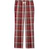 imageAmazon Essentials Womens Poplin Pajama Pants with Drawstring Elastic WaistBurgundy Rust Mix Plaid