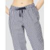 imageAmazon Essentials Womens Poplin Pajama Pants with Drawstring Elastic WaistDark Navy White Gingham