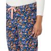 imageAmazon Essentials Womens Poplin Pajama Pants with Drawstring Elastic WaistDeep Blue Floral Camo