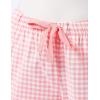 imageAmazon Essentials Womens Poplin Pajama Pants with Drawstring Elastic WaistLight Pink Gingham