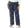 imageAmazon Essentials Womens Poplin Pajama Pants with Drawstring Elastic WaistNavy Celestial Stars
