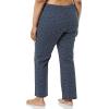 imageAmazon Essentials Womens Poplin Pajama Pants with Drawstring Elastic WaistNavy Pink Dots