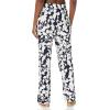 imageAmazon Essentials Womens Poplin Pajama Pants with Drawstring Elastic WaistNavy White Floral